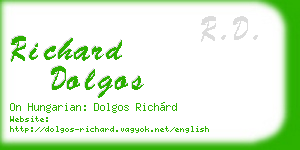 richard dolgos business card
