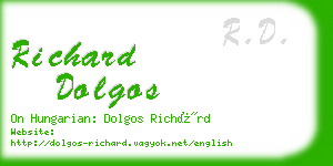 richard dolgos business card